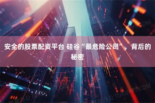 安全的股票配资平台 硅谷“最危险公司”，背后的秘密